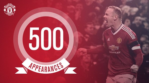 Руни сыграет 500-й матч за «Манчестер Юнайтед»