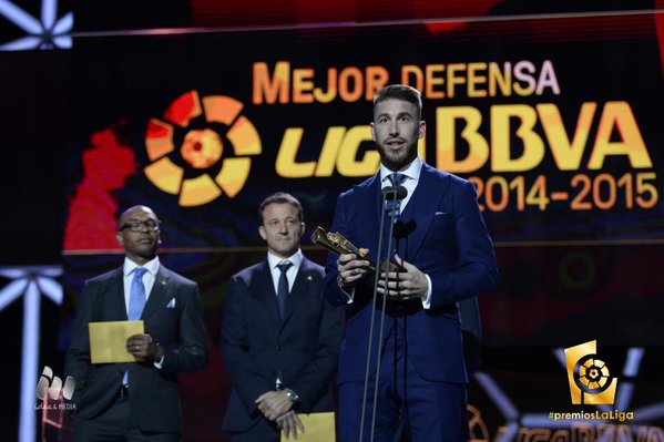 Серхио Рамос признан лучшим защитником Ла Лиги сезона-2014/15, Месси — лучшим нападающим 