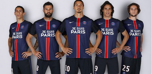 ПСЖ проведет еще два матча в футболках с надписью «Я — Париж»