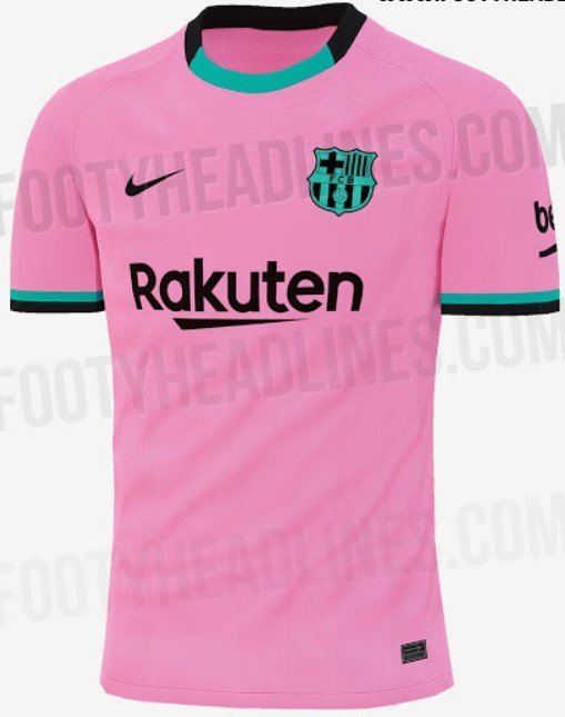 Появились фотографии розовой формы «Барселоны» на следующий сезон