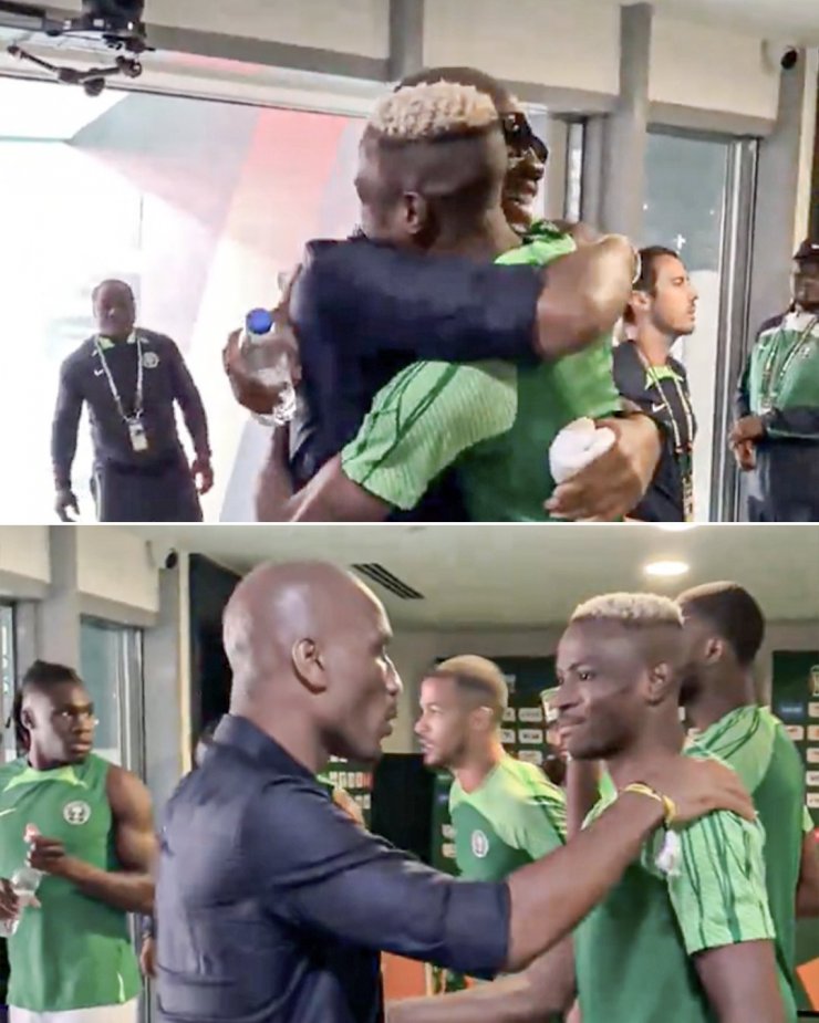 Дрогба тепло поприветствовал Осимхена на Кубке Африканских Наций
