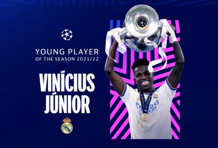 Винисиус — лучший молодой игрок сезона в Лиге чемпионов