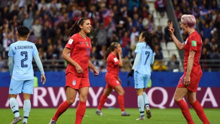 Сборная США установила рекорд, забив Таиланду 13 голов на женском ЧМ