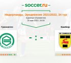 «Гронинген» — «Камбюр». Прогноз на матч нидерландской Эредивизи, 34 тур (15.05.2022)
