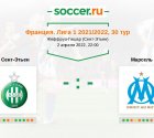 «Сент-Этьен» — «Марсель». Прогноз на матч французской Лиги 1, 30 тур (02.04.2022)